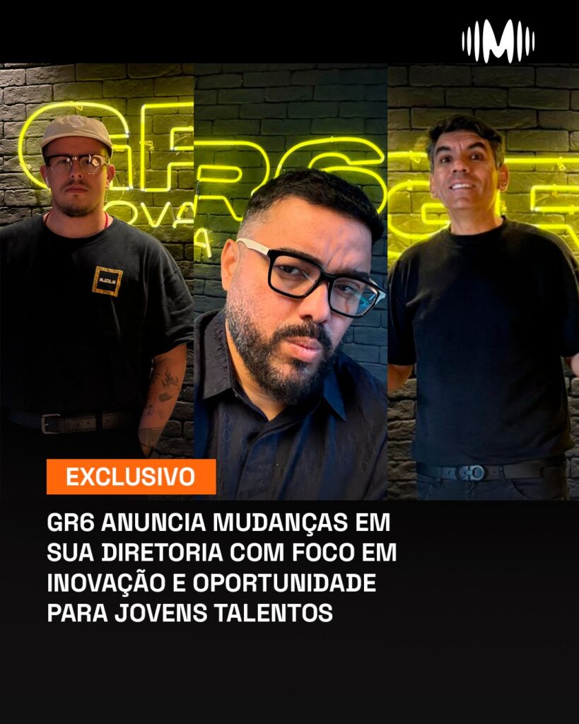 GR6 anuncia mudanças na diretoria: Yuri Dinalli assume A&R e Marketing e Dodô Costa lidera Novos Projetos 2 GR6 anuncia mudanças na diretoria: Yuri Dinalli assume A&R e Marketing e Dodô Costa lidera Novos Projetos